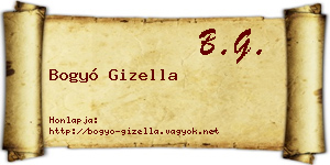 Bogyó Gizella névjegykártya